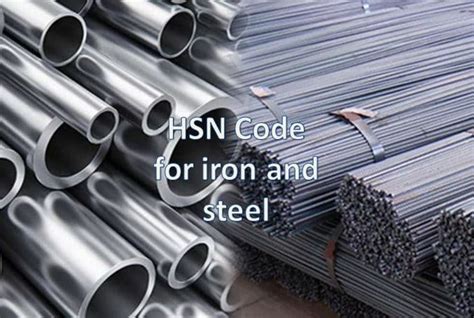 steel hot box hsn code|hsn code for cast iron.